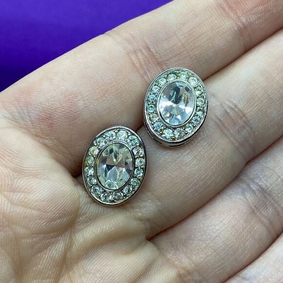 💛 Vintage Carolee Crystal Earrings - Picture 2 of 4